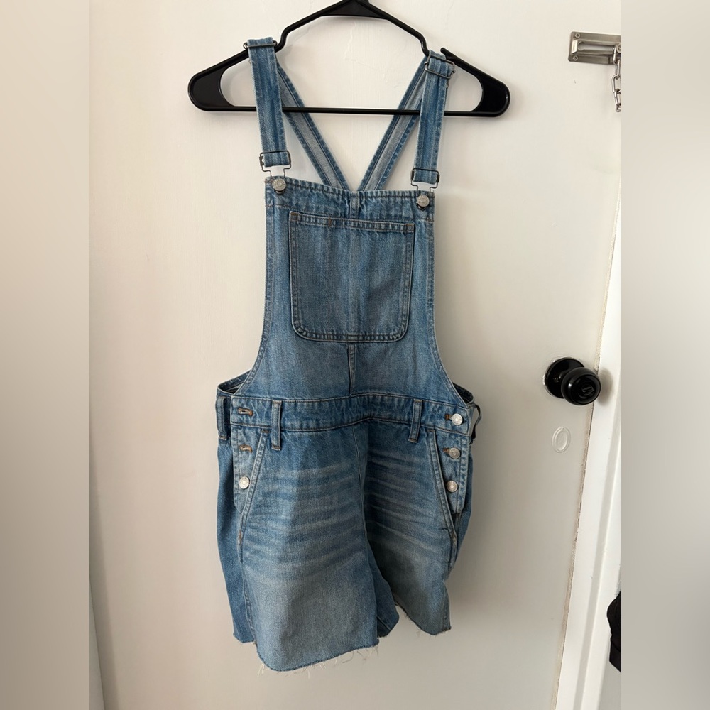 Madewell Light Blue Denim Overalls Bib Detail | size M